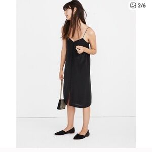 Madewell Black Silk dress size 4